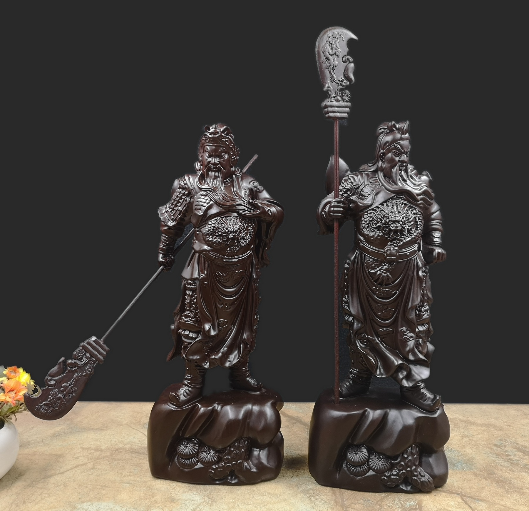 实木雕关公像供奉神像家用武关公摆件关二爷关羽开业乔迁礼品