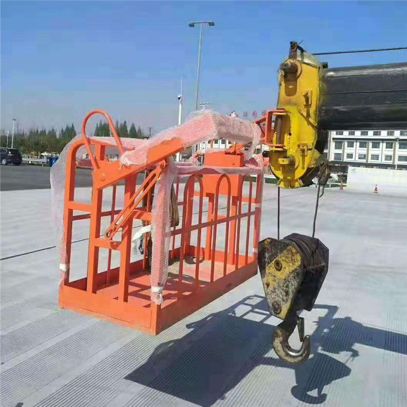 0成交0部工程建筑用吊车吊篮 修路灯用自平衡吊筐 现货供应旋转1米5