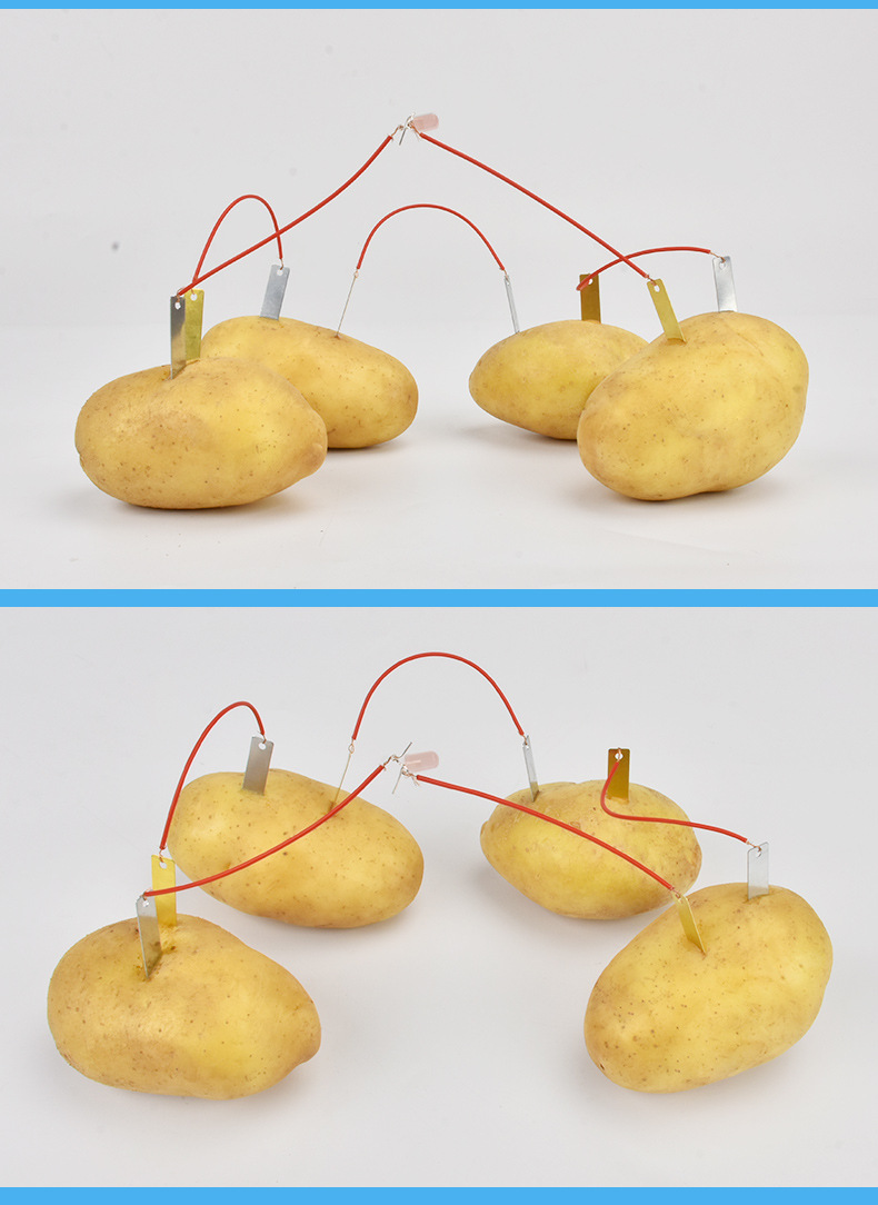 diy科学小制作学生科学实验器材水果发电果蔬发电小实验厂家