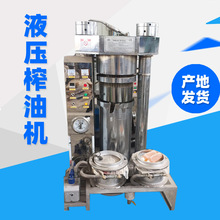 冷榨笨榨压油机 采用物理压榨 全自动双筒液压榨油机