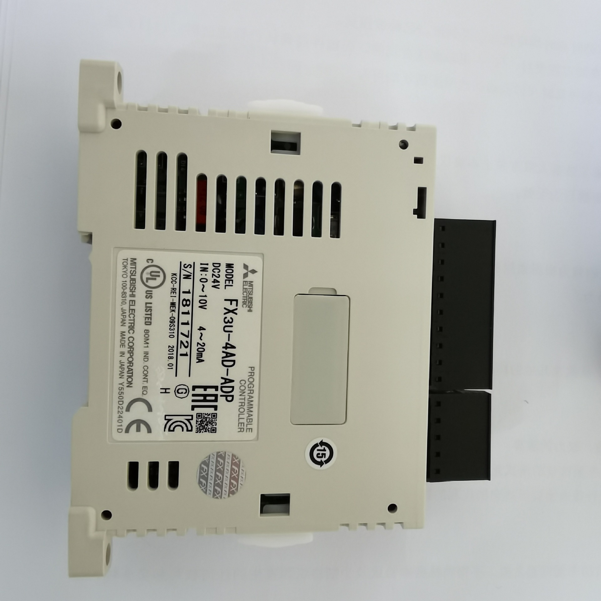 三菱可编程控制器模块fx3u-4ad-adp 4通道模拟量输入特殊适配器