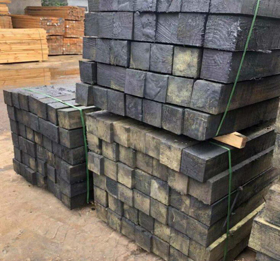 现货九成新防腐油浸枕木轨道耐腐蚀垫木铁路配件轨枕高承重枕木