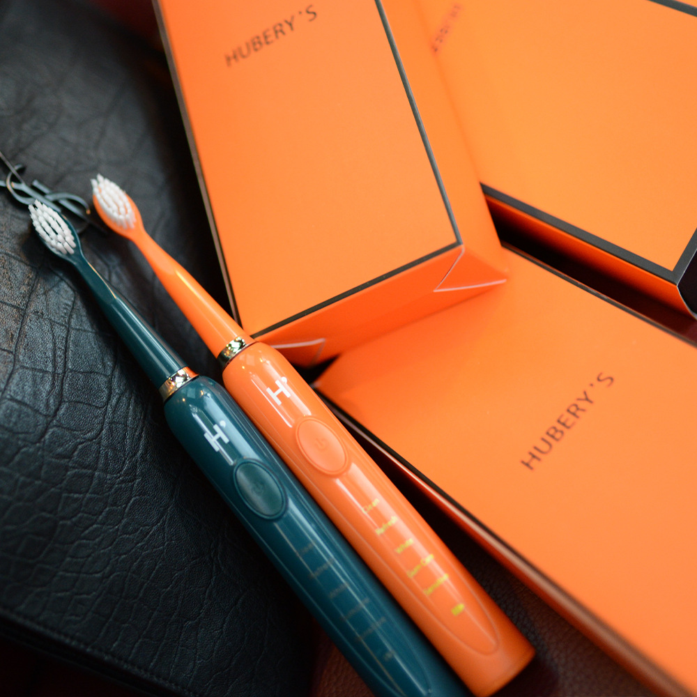 美国hubery`s禾伯氏电动牙刷超声波充电软毛情侣成人美白防水礼品