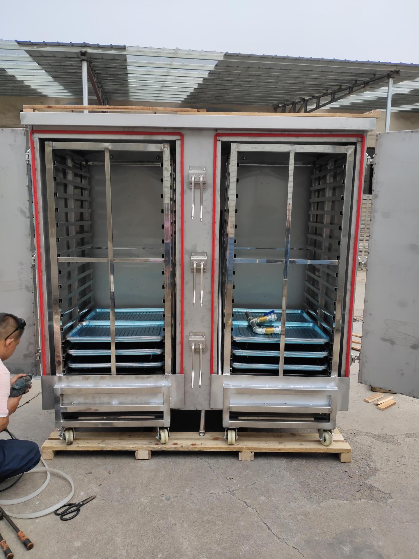 河南不锈钢馒头蒸房 双门馒头蒸房 馒头蒸房架子车 大型馒头蒸房