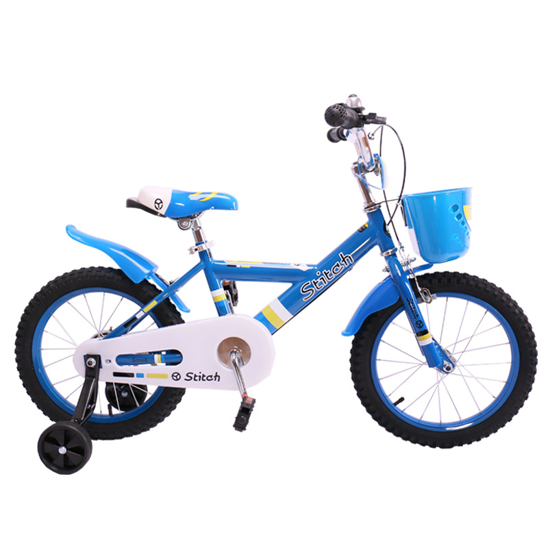 stitch祺娃娃儿童自行车韩版 男女孩4岁8岁粉色杭州包邮上门安装