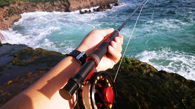 飞蝇钓 4节2.7米飞杆 淡水河钓溪流竿 v-gold 飞钓竿