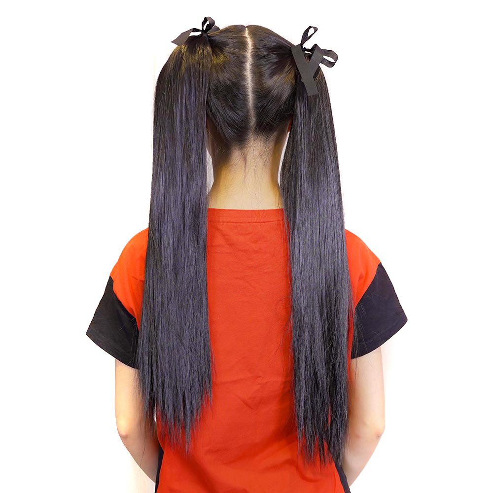 假发马尾辫长直发