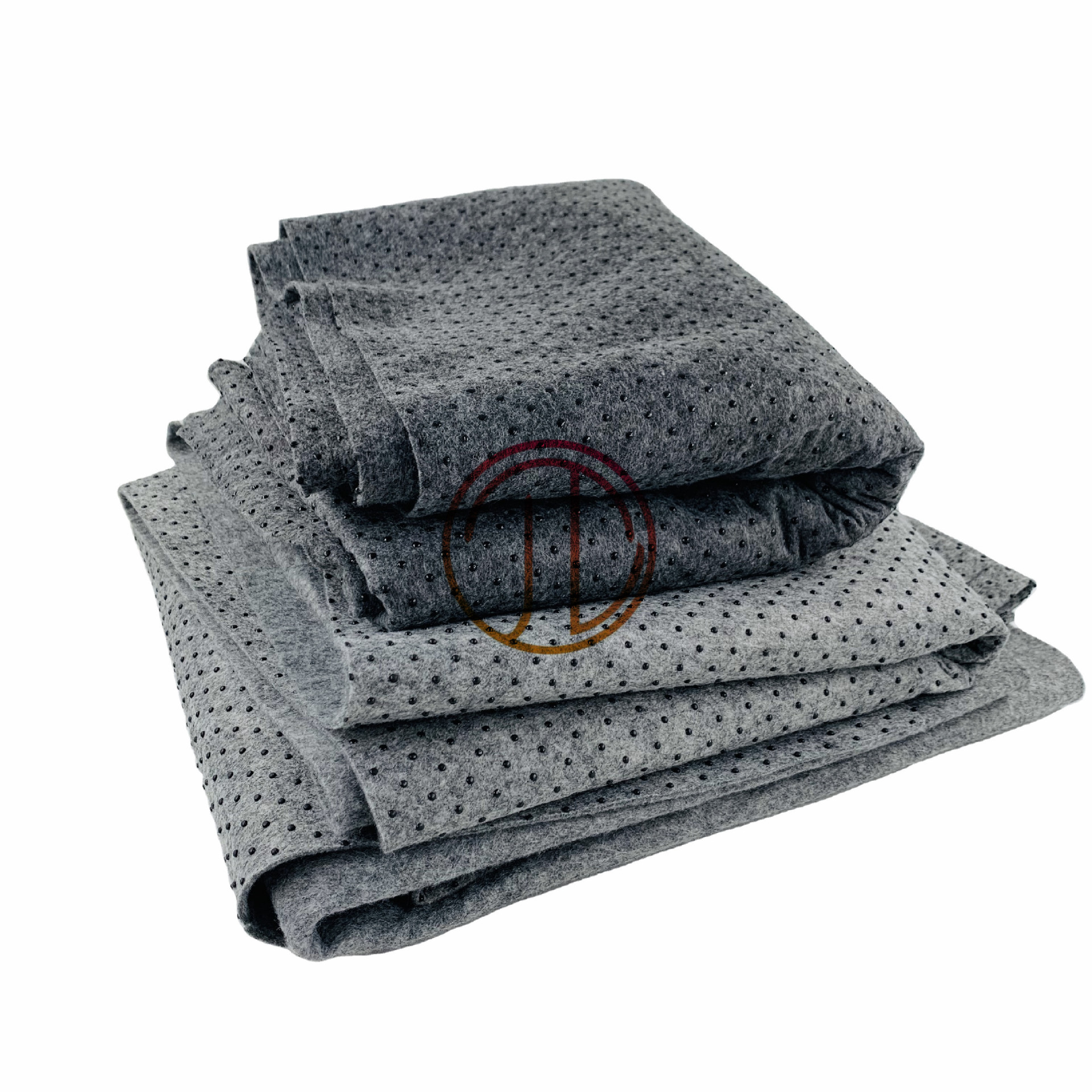 定制白色无纺布 带防滑pvc点的防滑无纺布地毯衬垫