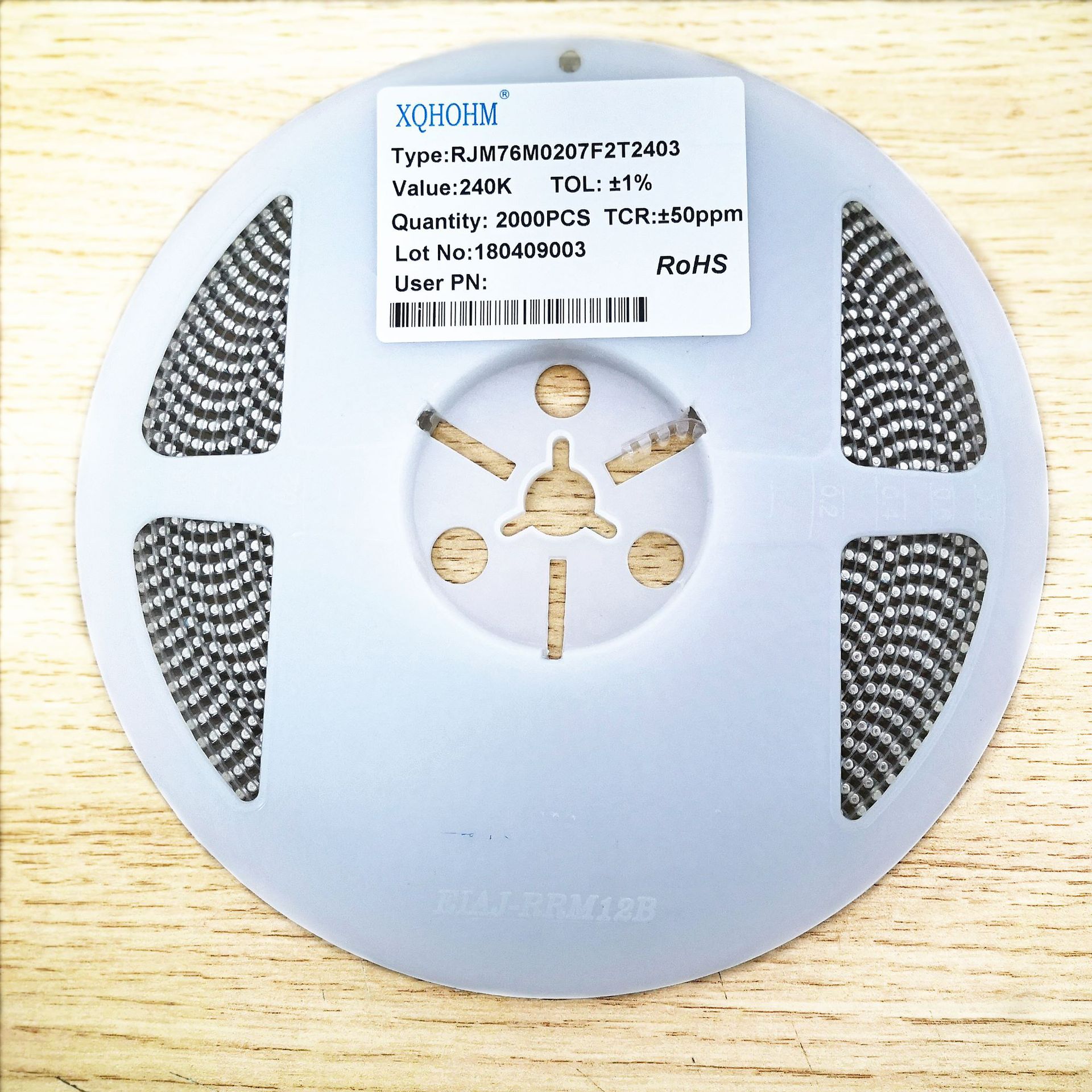 晶圆电阻0207 1w 240k 贴片色环电阻rjm76m0207f2t