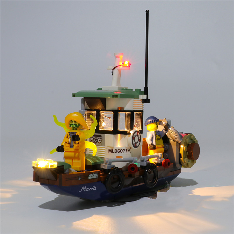 yeabricks 兼容乐高led灯饰 鬼怪系列70419幽灵船积木配件diy灯光