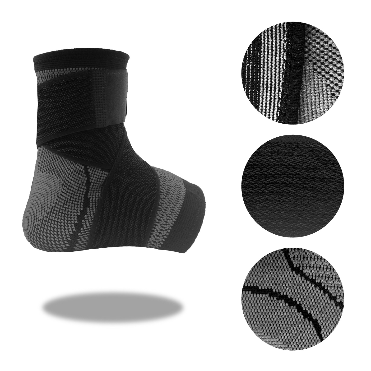 亚马逊爆款户外运动绑带针织护踝成人加压篮球护脚踝护具厂家批发