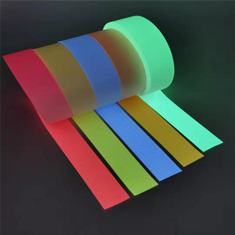 定制彩色夜光布 tc发光布 功能性蓄光反光布 涤纶发光布料