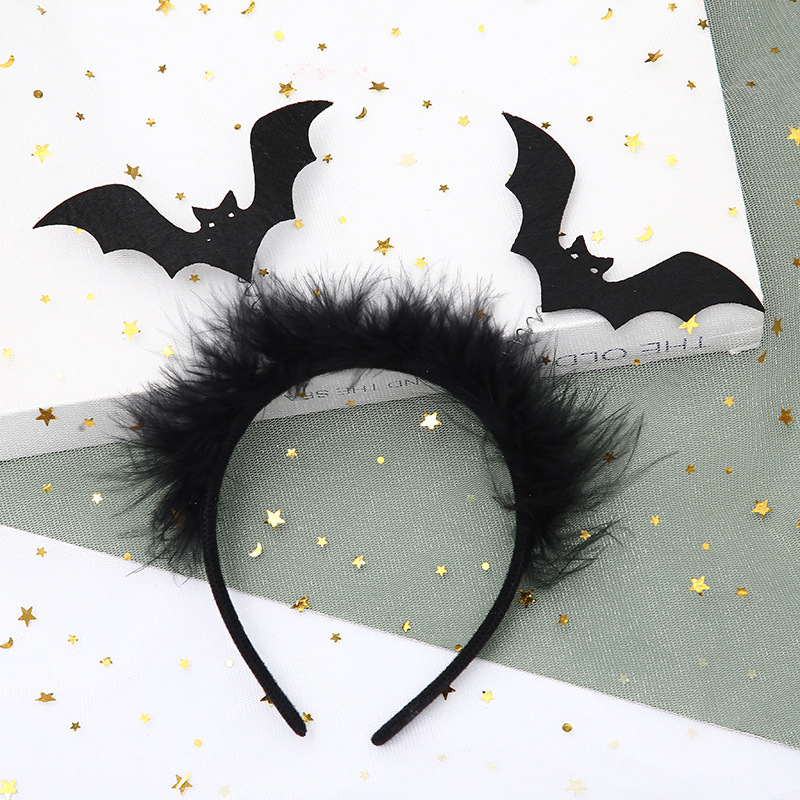 New Halloween Headband Bat Head Buckle Ghost Festival Stage Performance Party Atmosphere Decoration Bat Headband