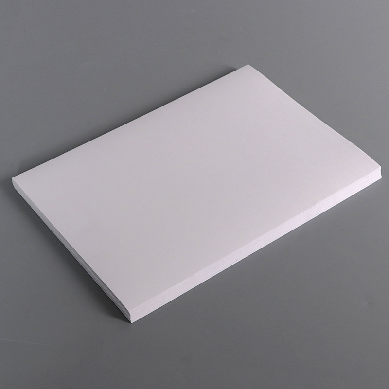 空白铜版纸不干胶贴纸定做布纹纸空白不干胶标签贴厂家直销