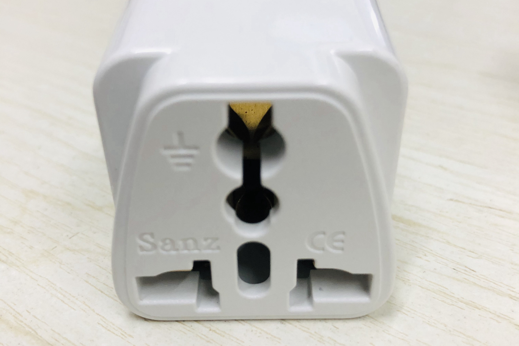 标准美规转换插头美国插头转换器美规转欧规2扁1圆转换插座转接头