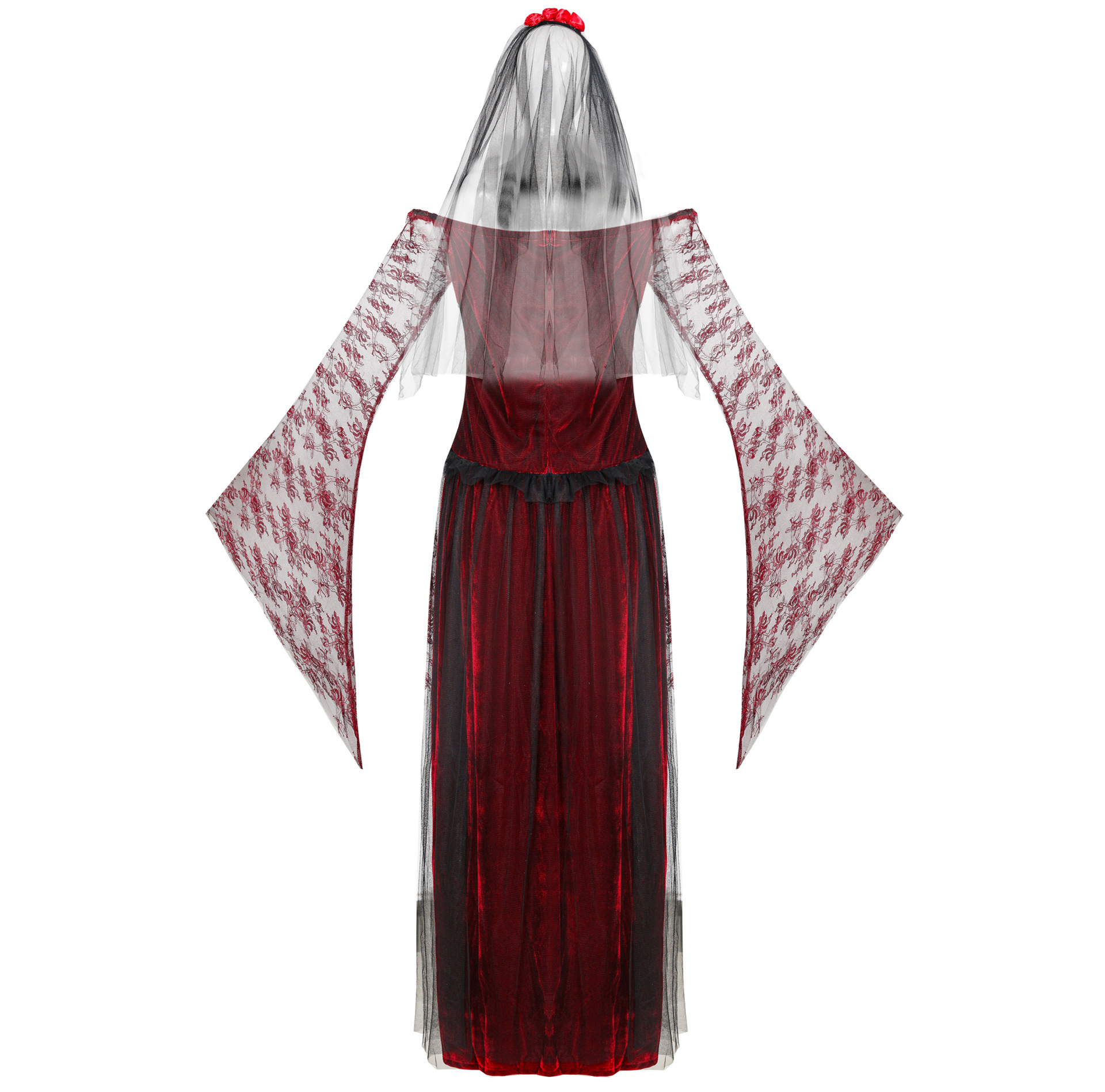 新款 成人 女 万圣节阴间幽灵吸血鬼鬼新娘服装 桑尸女鬼服 制服