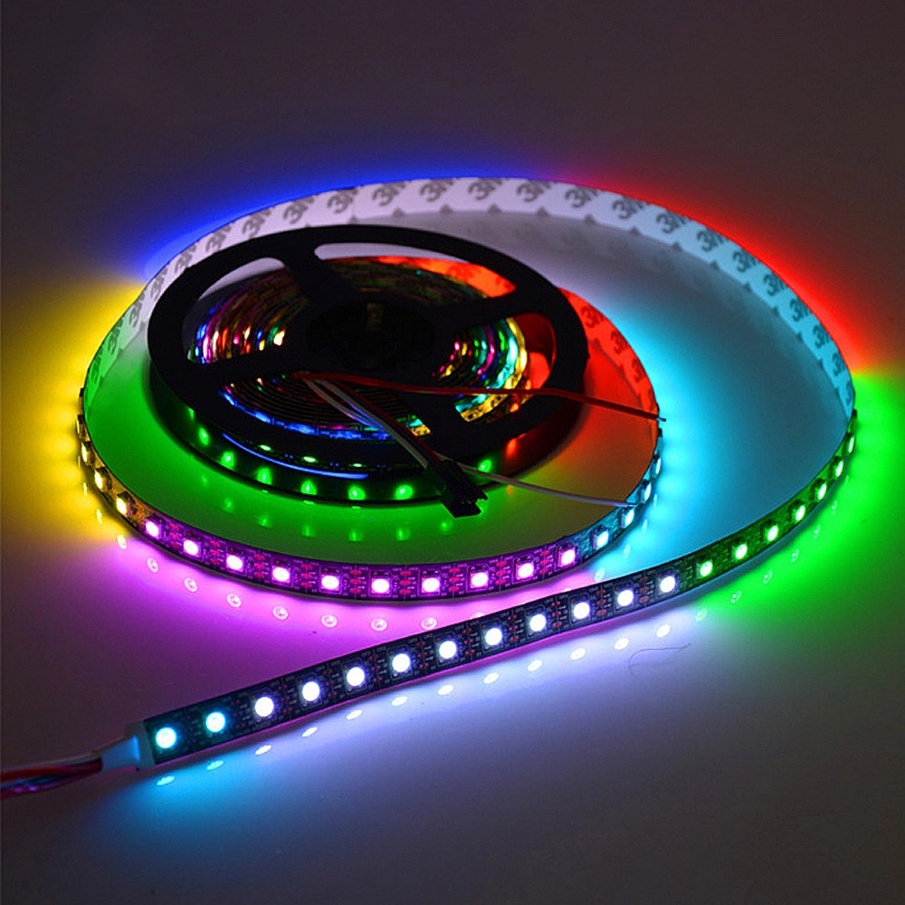dc5v sk6812rgbw 内置驱动ic夜场ktv幻彩四色合一数码灯条灯带