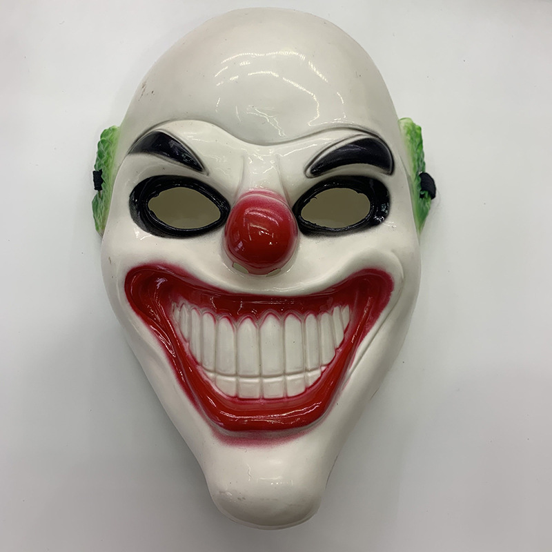 万圣节爆款经典面具鬼节派对恶搞面具新款恐怖笑脸面具厂家直销