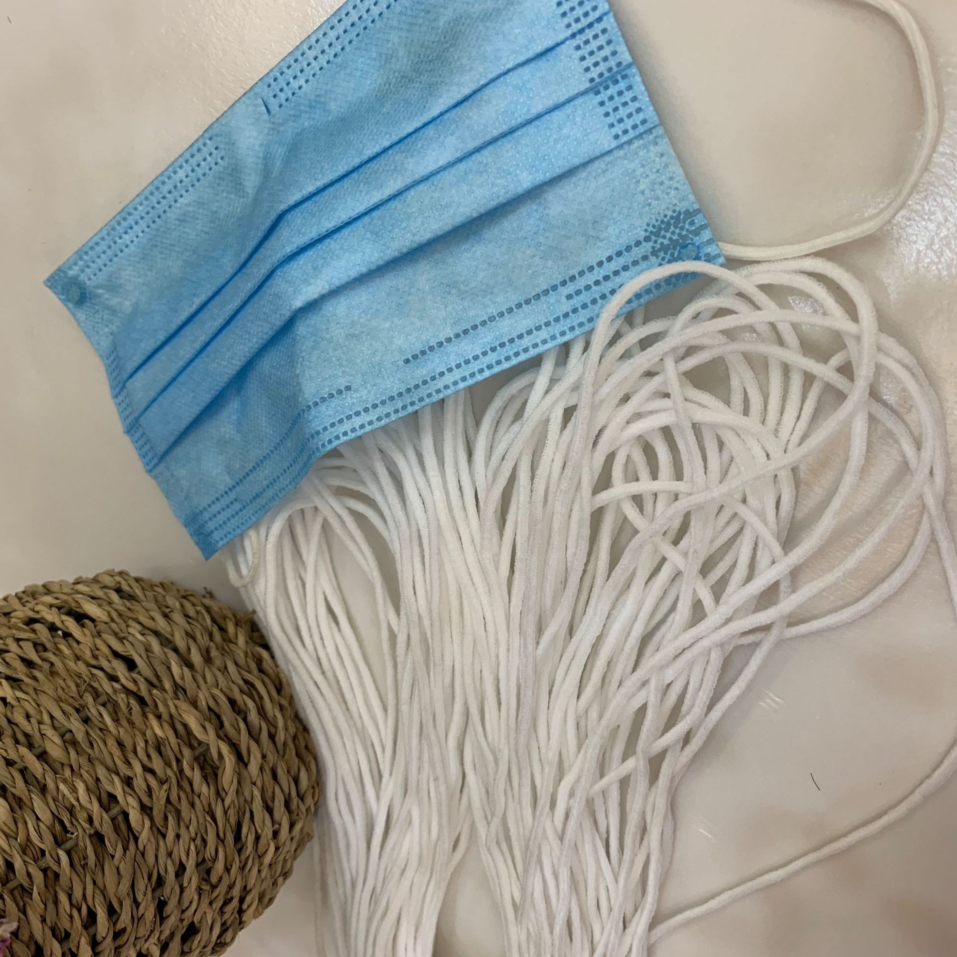 5mm-5mm口罩绳 耳带 弹力圆扁kn95口罩带 松紧 耳挂绳