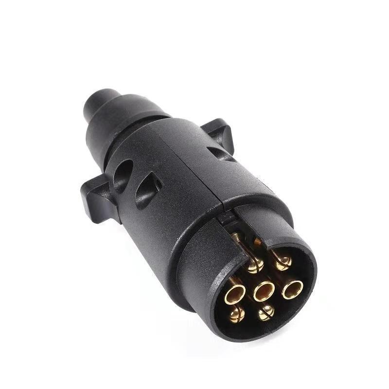 欧式拖车插头 7芯插头 房车适配器 尾灯信号连接器 转换器