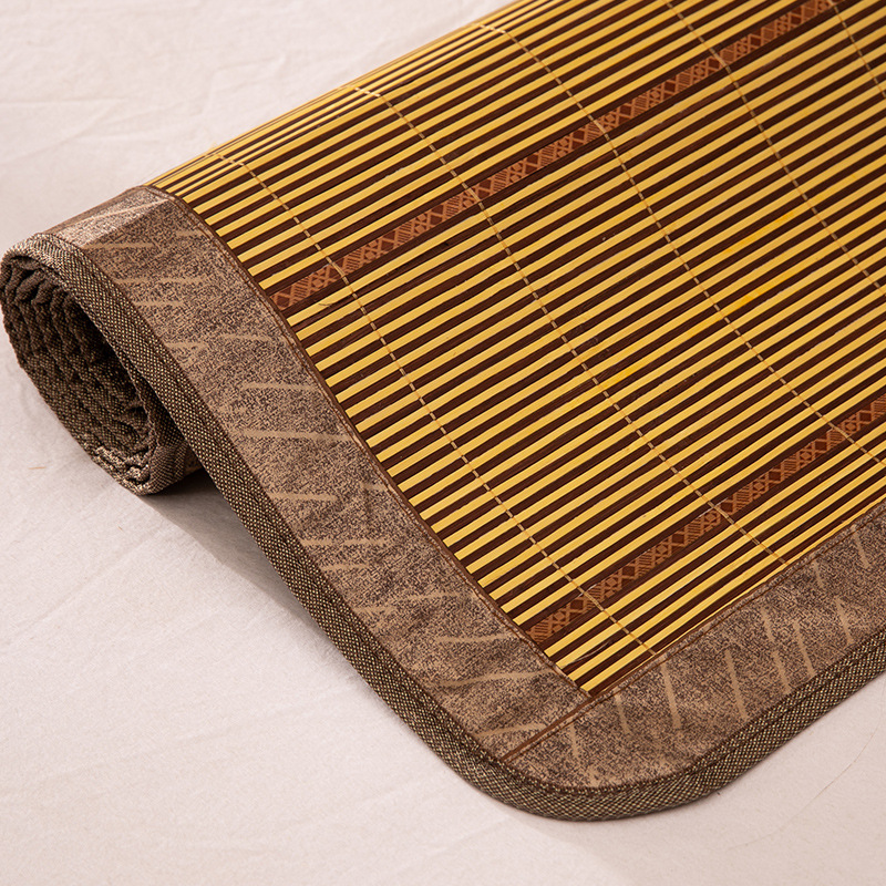 批发竹席凉席1.8米金钻碳化席双面折叠1.5米1.2m单人学生宿舍0.9m