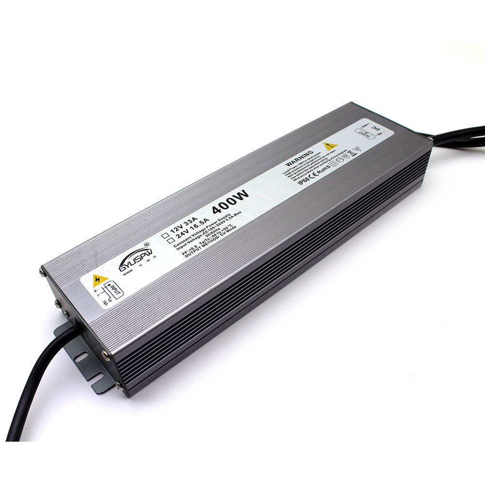 led景观亮化工程dc12v防水电源 12v400w灯条模组户外ip67直流电源