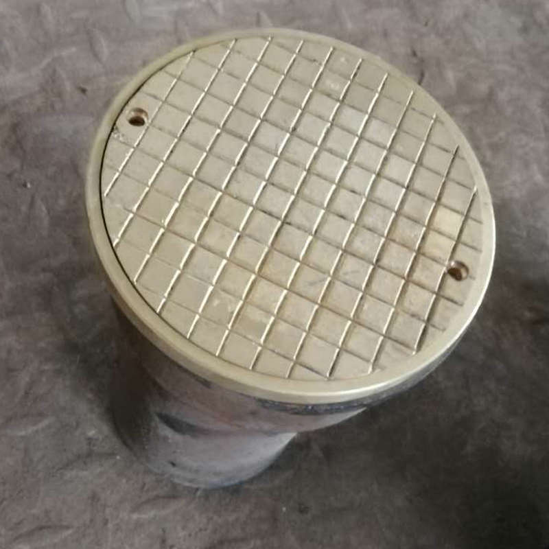 dn80全铜防爆清扫口dn100丝扣铜盖清扫口铸铁地漏 双芯地面清扫口