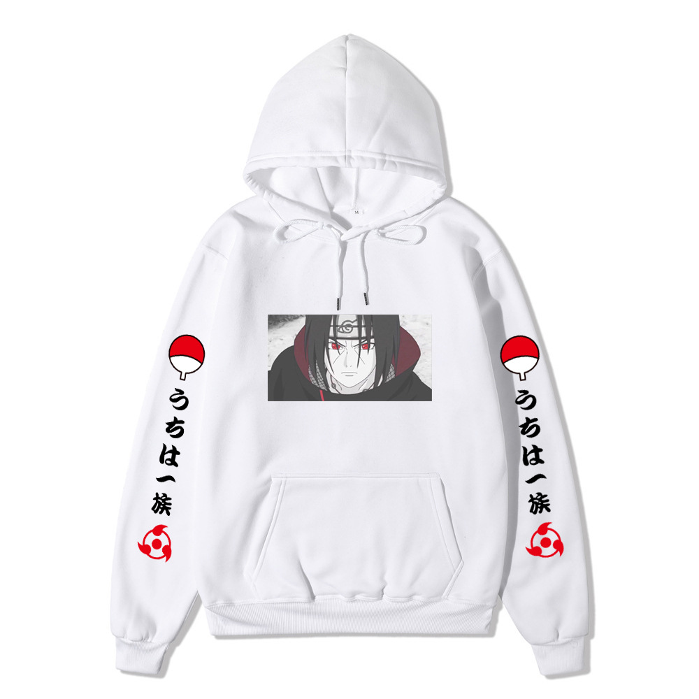 2020日系动漫火影忍者卫衣男女休闲连帽衫鼬头像印花卫衣外套上衣