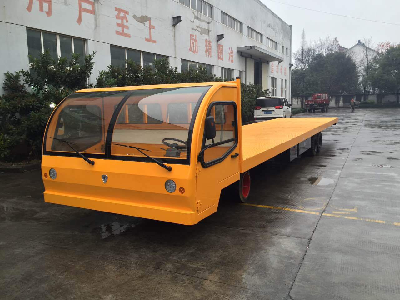 电动搬运车厂家 10吨电动平板车 场地物流搬运车