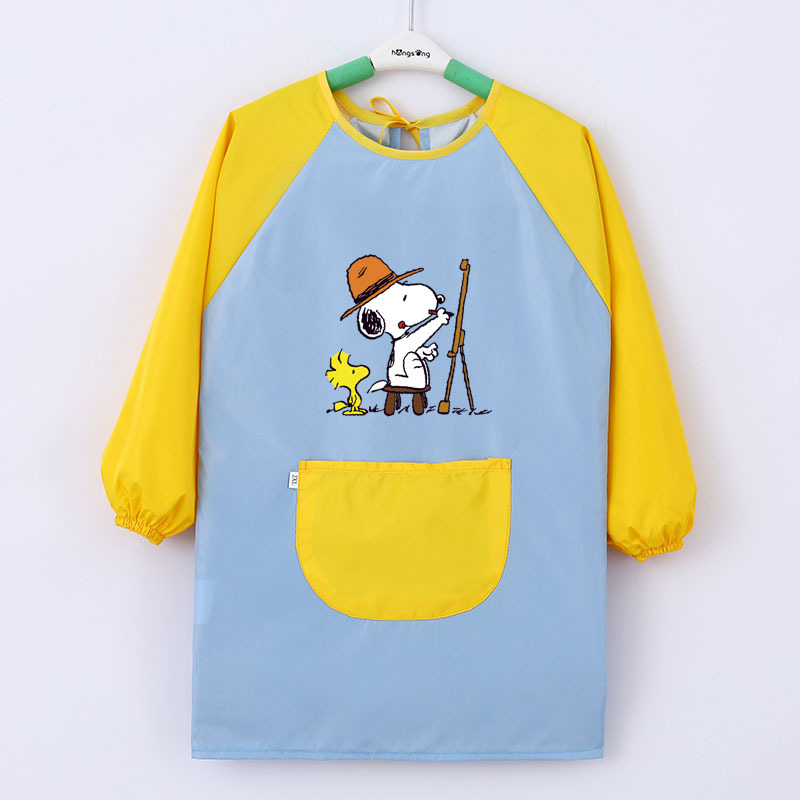 定制大童罩衣防水反穿衣幼儿园罩衣美术绘画衣画画衣围裙logo印字