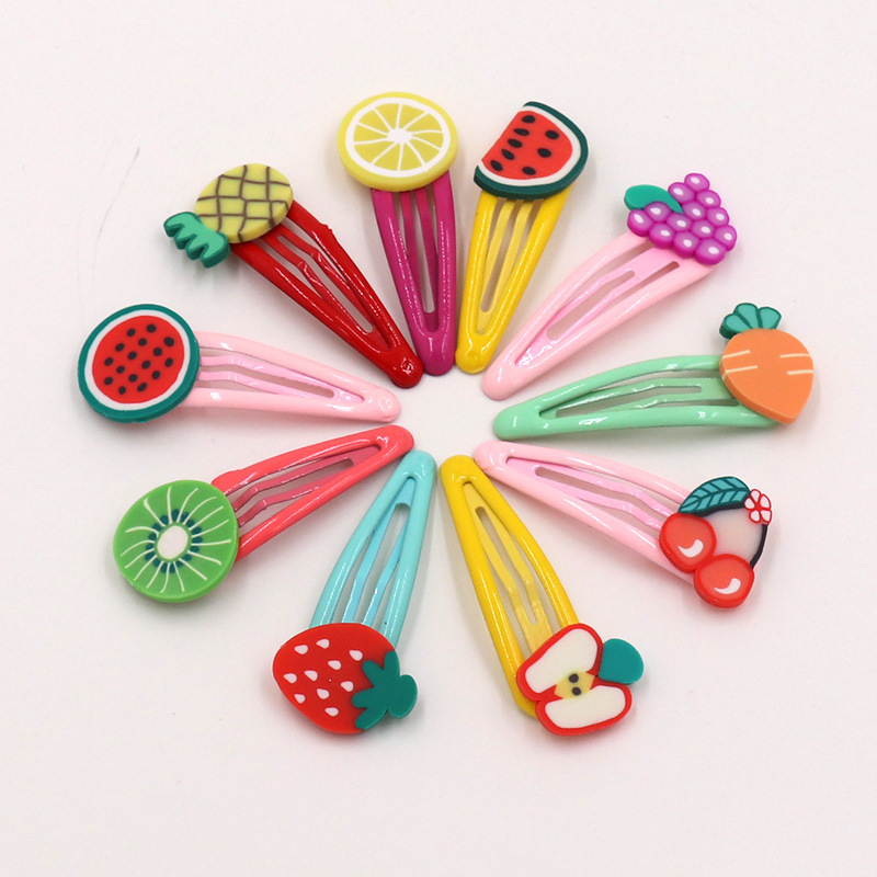 淘宝热销儿童水果发夹拼多多网红爆款套装bb夹可爱女孩发卡10个装