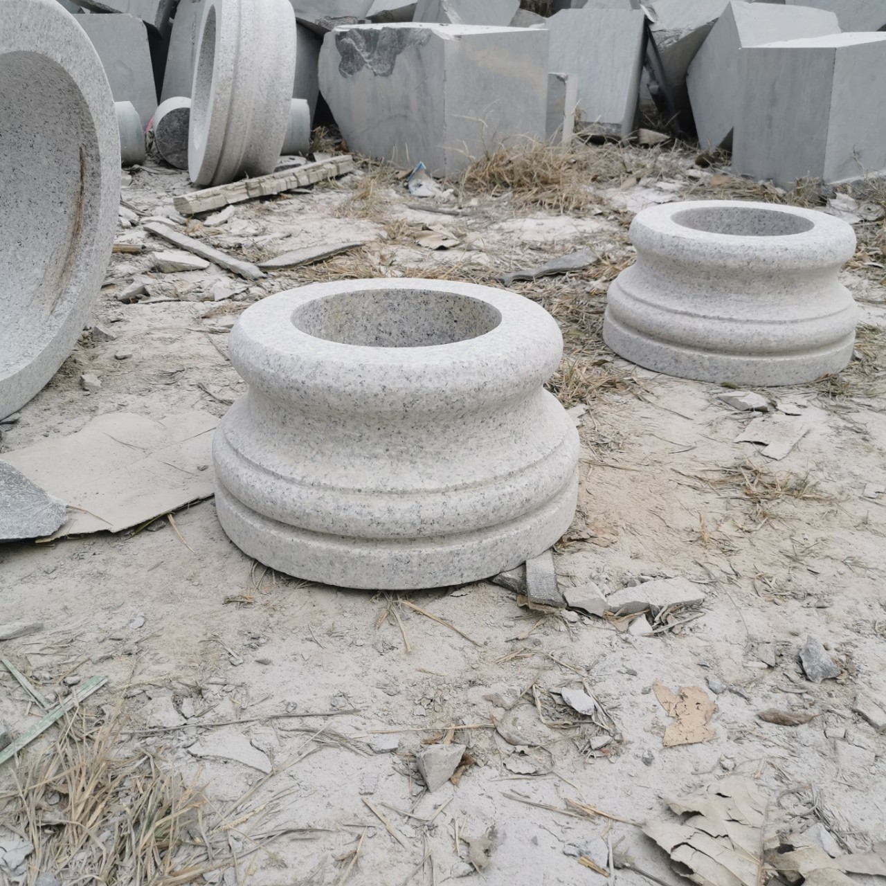 柱顶石柱墩青石柱墩青石柱顶石木柱底座柱脚石柱基石石鼓