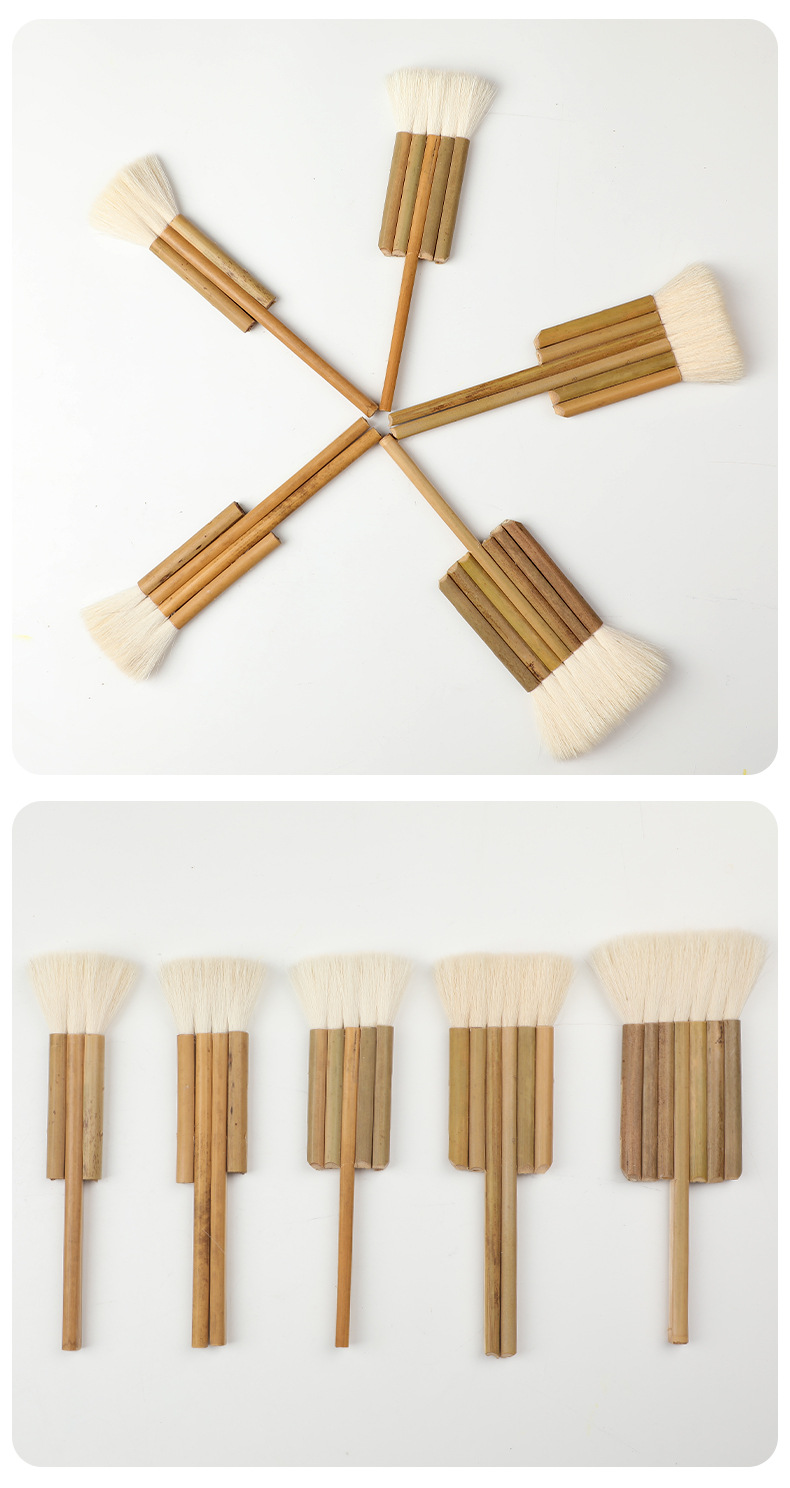 卫庄排笔刷子水彩笔羊毛笔刷国画刷水粉刷水彩刷油画刷底纹笔