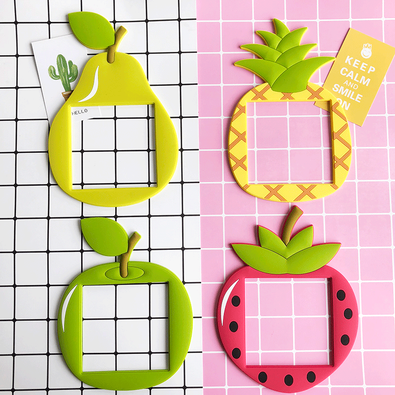 现货批发开关贴植物水果图案pvc软胶立体开关套可水洗夜光开关贴