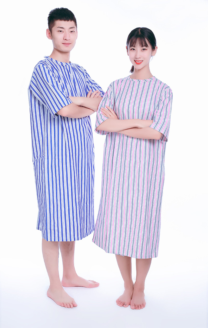 厂家批发 骨科病号服长袖倒穿衣病人服 住院色织病员服棉袄病人服