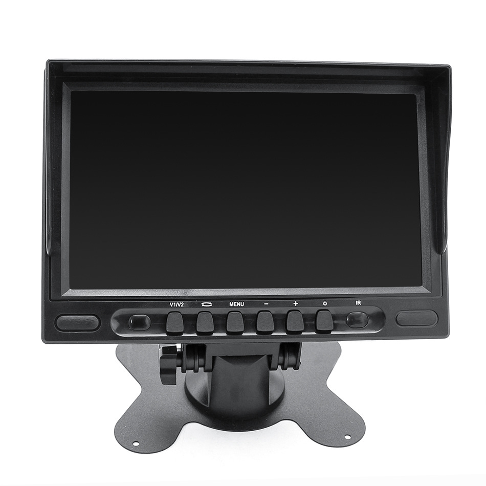 7寸高清av/ahd台式一体遮阳型车载显示器 两路信号输入 倒车触发