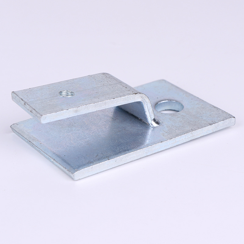 镀锌扁铁固定夹z型h型 扁铁弯头支架 z字型直角固定支架 接地墙卡