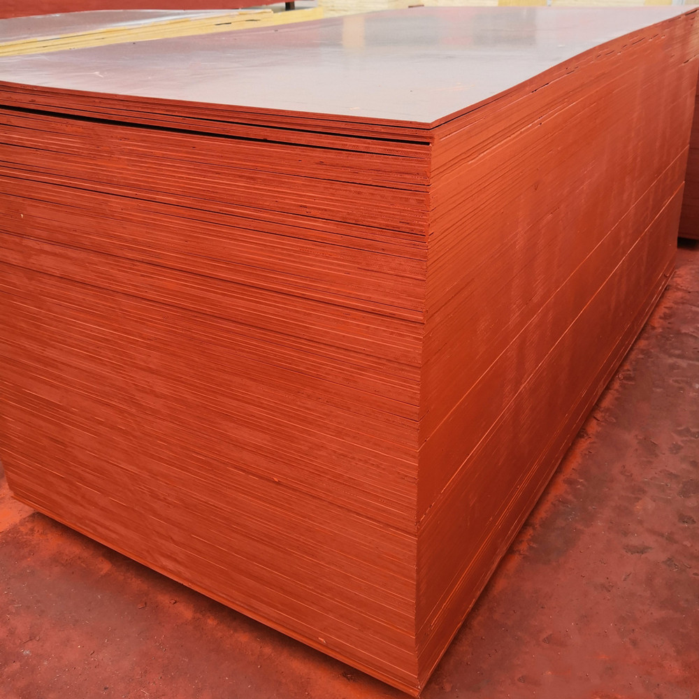 青岛厂家销售工地木胶合板模板 1830*915红色小膜板12mm建筑模板