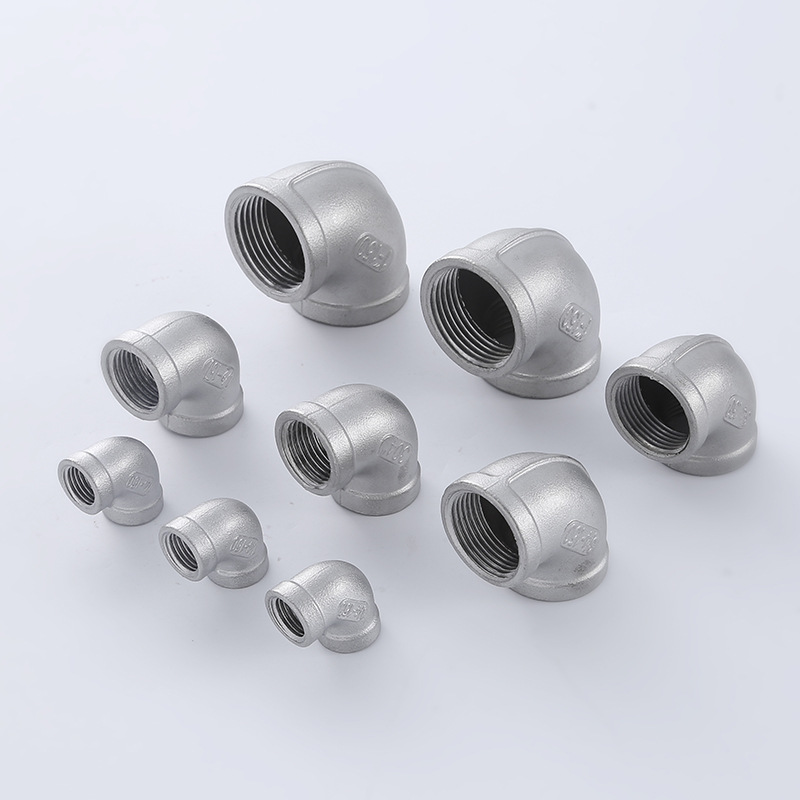 304不锈钢弯头 内丝弯头 内螺纹90度直角弯头4分水暖水管接头配件