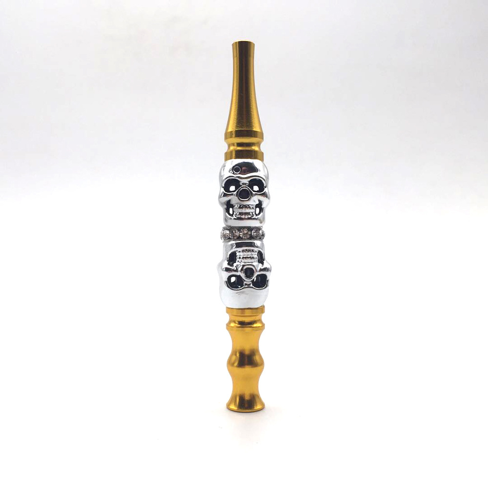 新款跨境热销可拆卸多色骷髅水烟烟嘴阿拉伯水烟配件