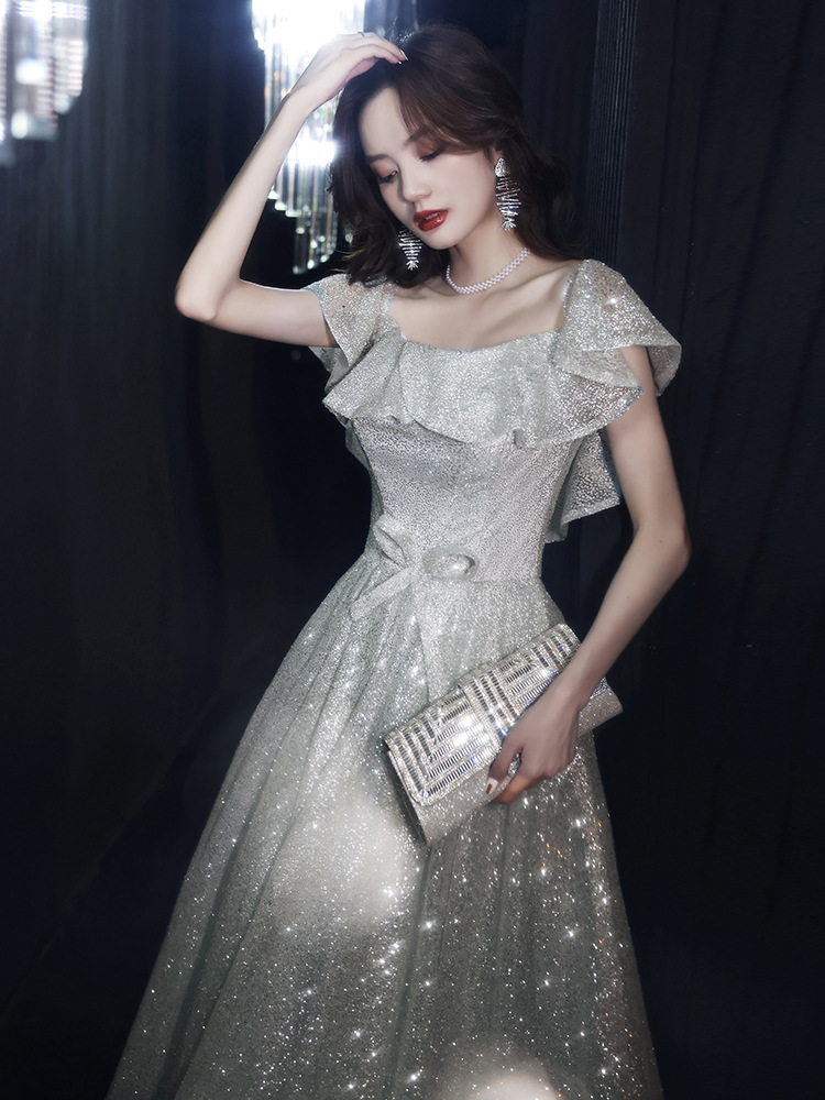 星空晚礼服女2020新款宴会气质高端音乐会年会高级质感长款公主裙