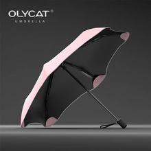 OLYCAT创意花形三折叠晴雨伞遮阳防晒防紫外线太阳伞女雨伞UPF50+