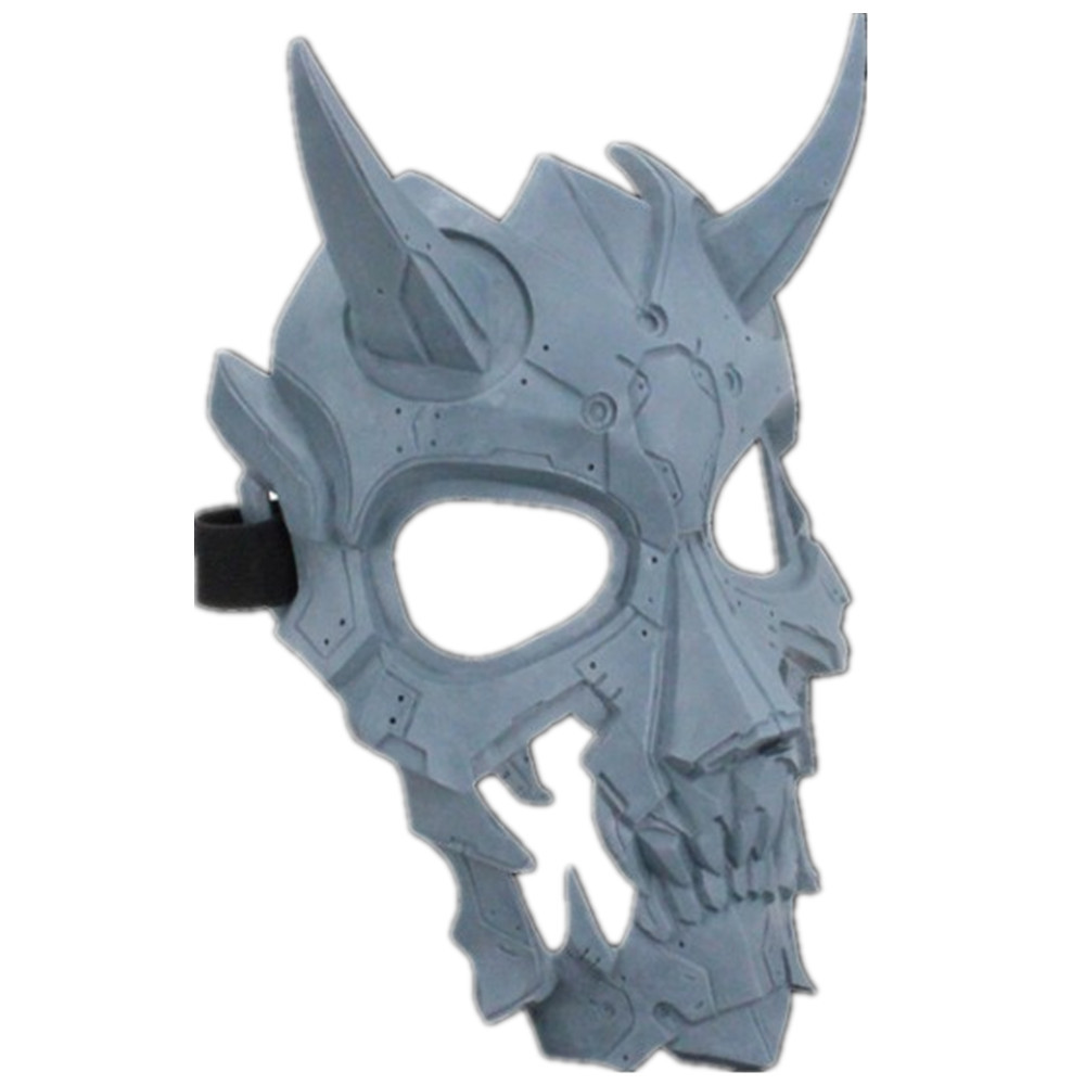 万圣节新品二次元装扮cos机械狼人面具树脂面罩恐怖道具派对mask
