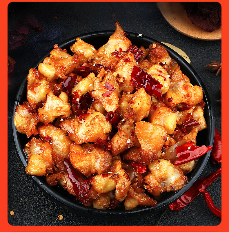 四川自贡小吃香辣掌中宝鸡脆骨麻辣肉食肉类卤味零食休闲即食批发