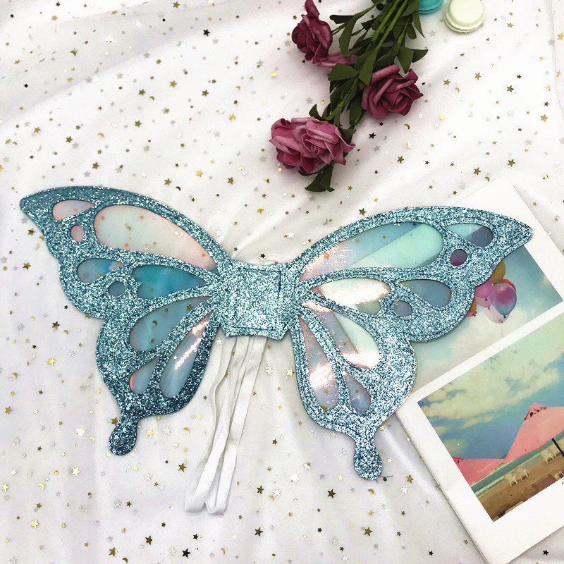 New Arrival Fashion Headband Transparent Big Bowknot Wings Ornament Accessories Party Exquisite Makeup Costume Props