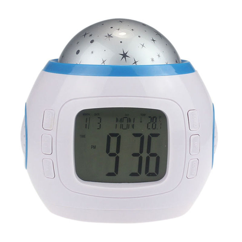 Dream Music Starry Sky Projection Alarm Clock Birthday Gift Internet-Famous Toys Children Sleep Alarm Clock Small Night Lights