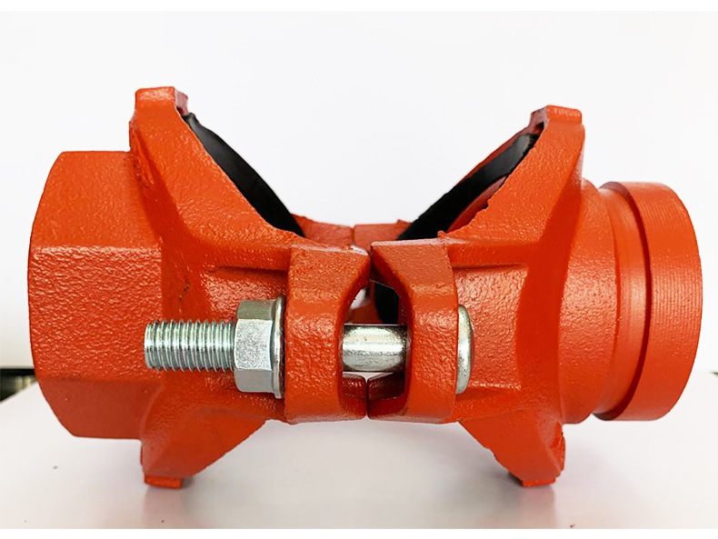 沟槽机械四通沟槽管件卡箍消防管道配件消防配件沟槽管厂家批发