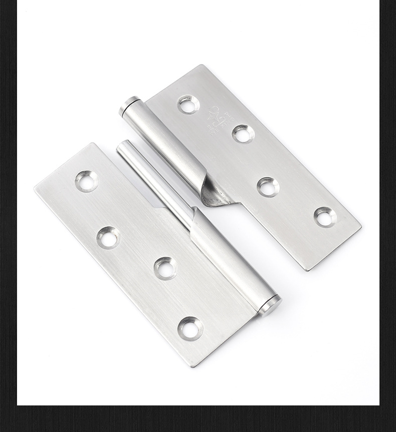 不锈钢升降合页卫生间门自动关门铰链脱卸卫生间门用3寸4寸