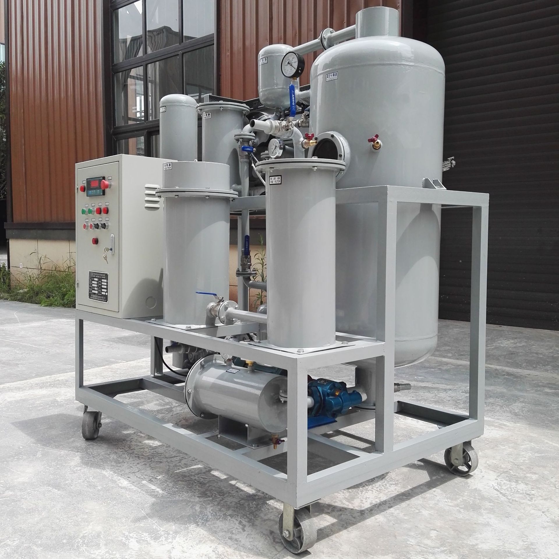 kbdc10齿轮油脱水真空滤油机600升小时多功能在线滤油机