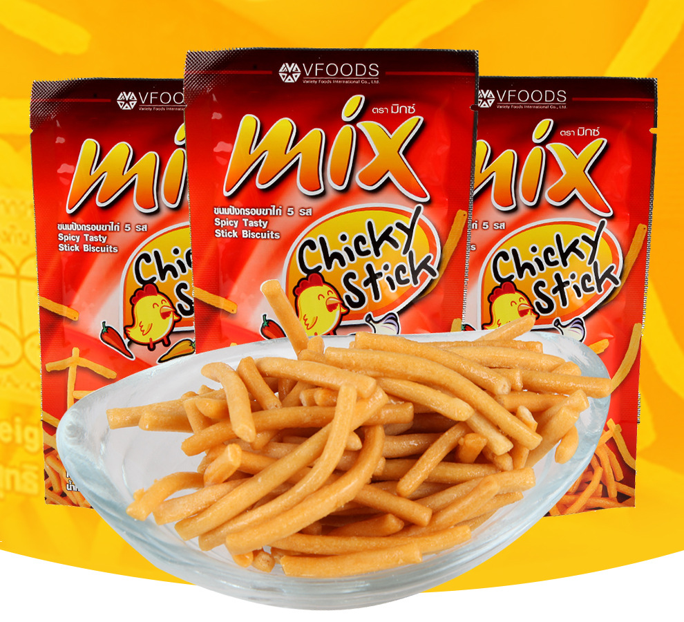泰国进口食品 维夫vfoods mix 脆脆条30g 东南亚特色休闲零食批发